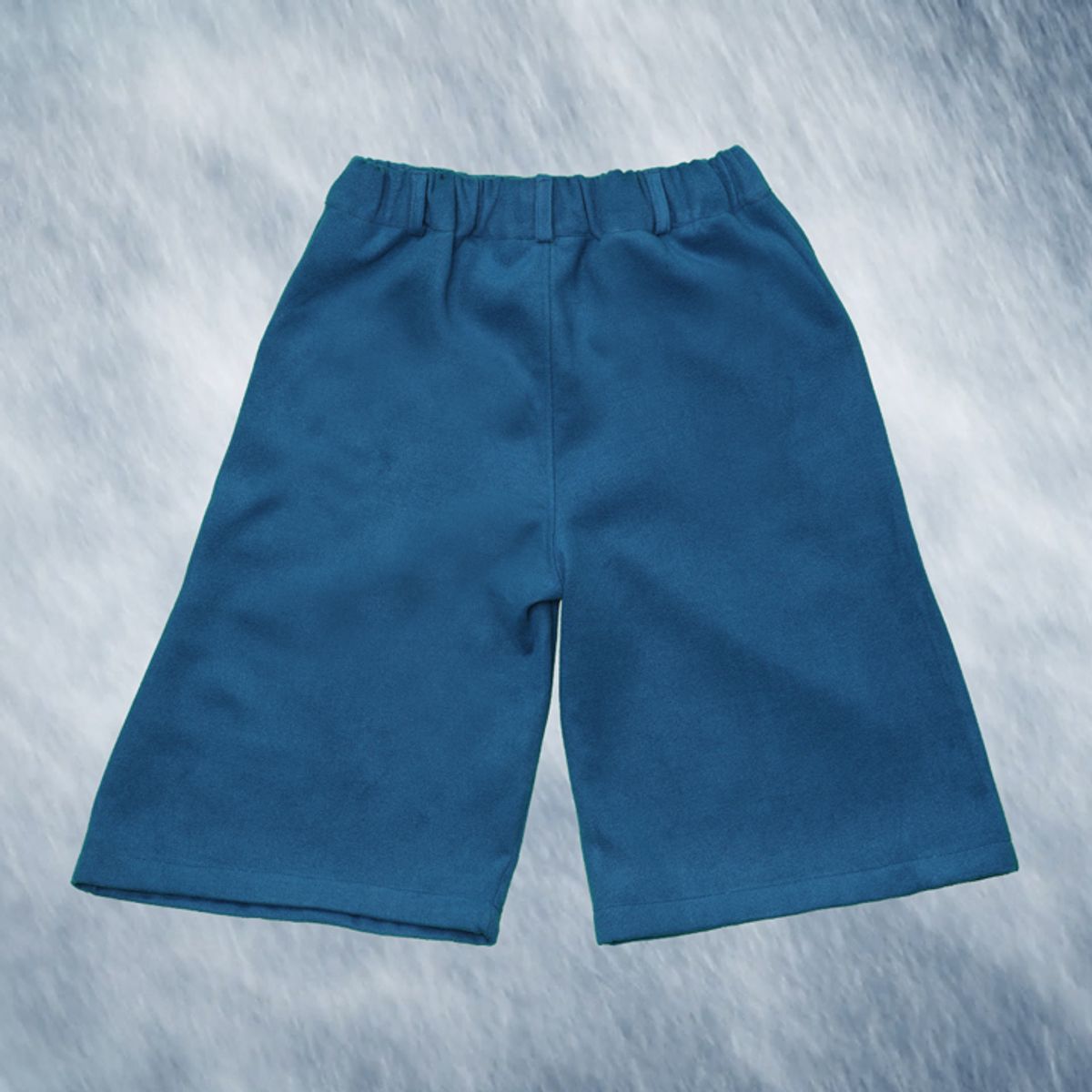 우빙(WOOVING) WIDE HALF PANTS (BLUE)