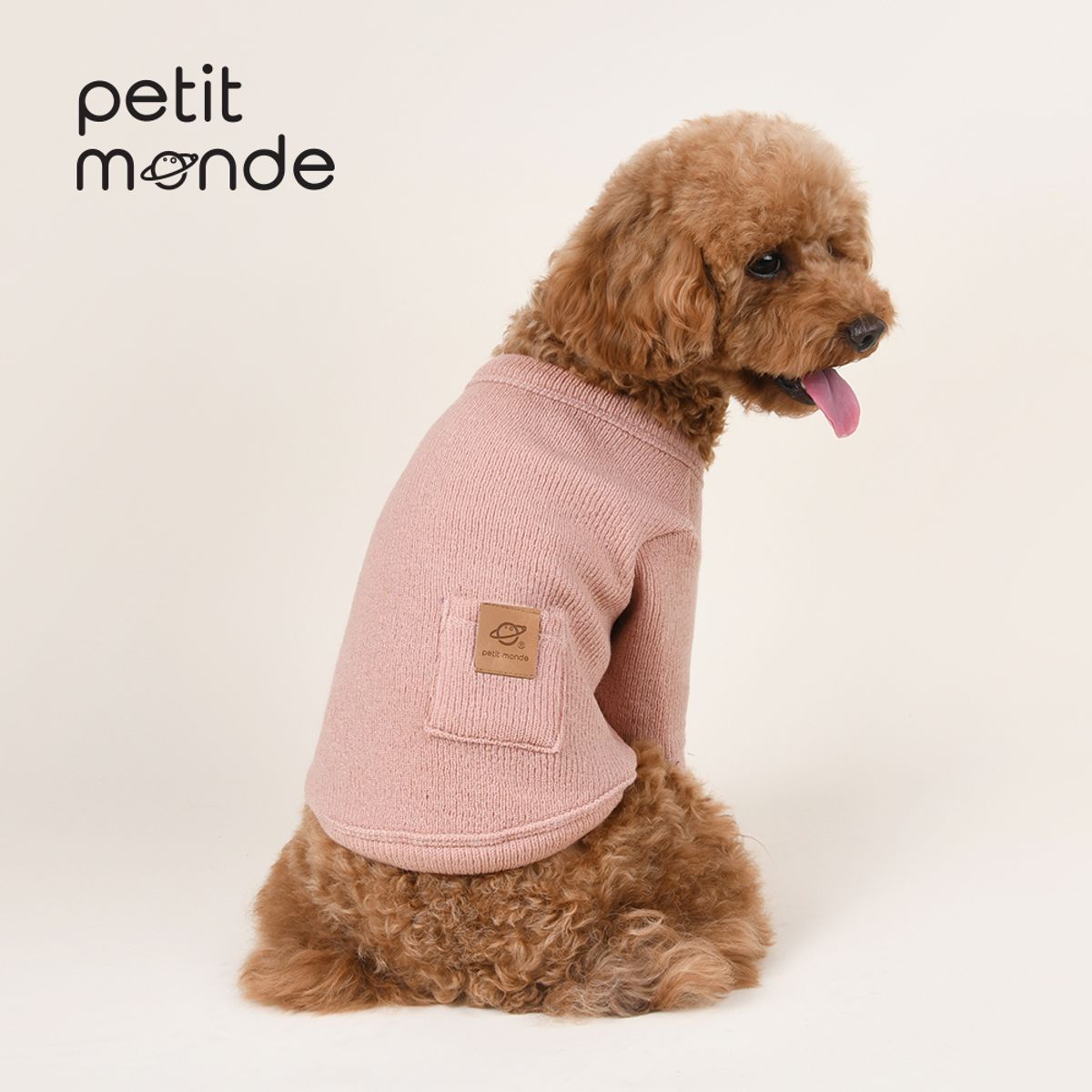 쁘띠몽드(PETIT MONDE) 카이 골지 니트 가디건 핑크