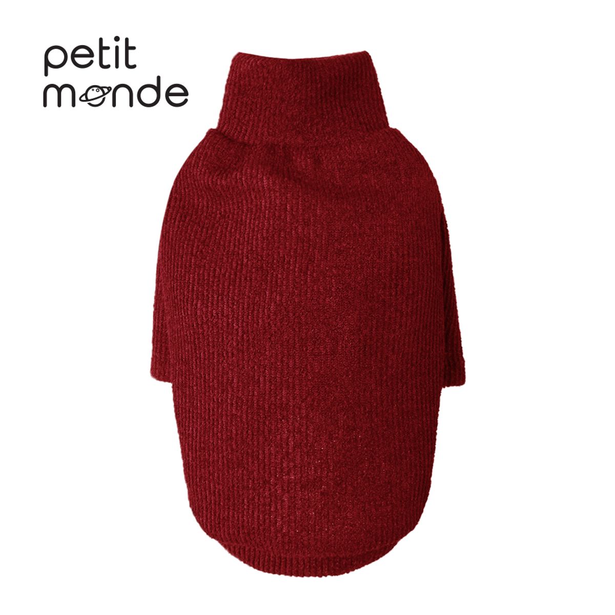 쁘띠몽드(PETIT MONDE) 카이 골지 니트 티셔츠 레드