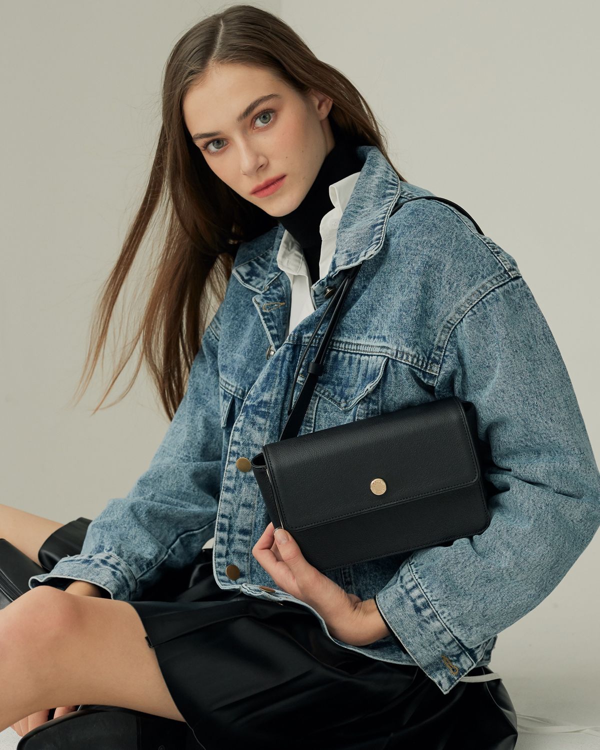 케네스영(KENNETH YOUNG) Mimi bag _ Black/ivory combi