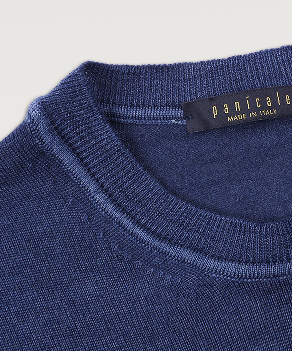 빠니깔레(PANICALE) 크루넥 울 스웨터 [블루]