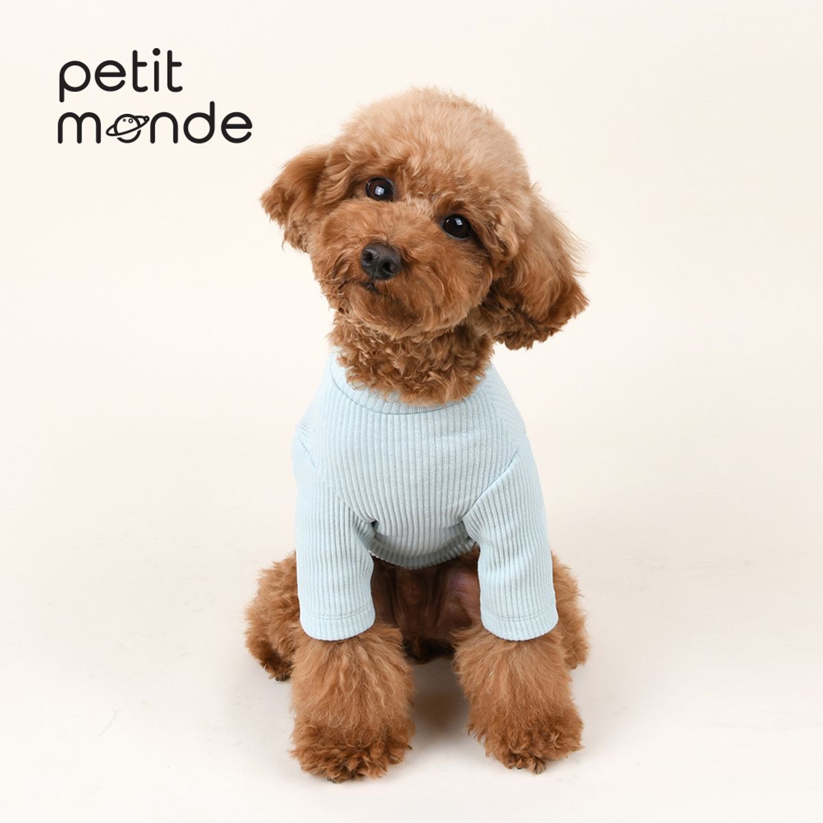 쁘띠몽드(PETIT MONDE) 하트 와펜 데일리 티셔츠 민트