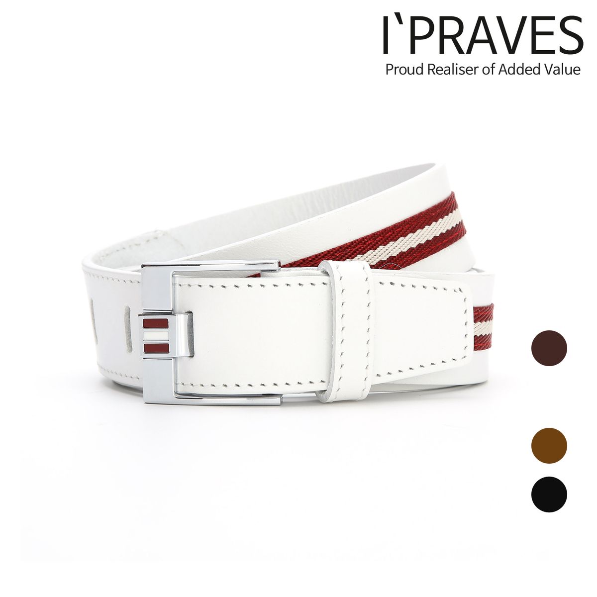아이프라브(IPRAVES) PRAV-B108 / 이태리 통가죽 캐주얼 남자벨트