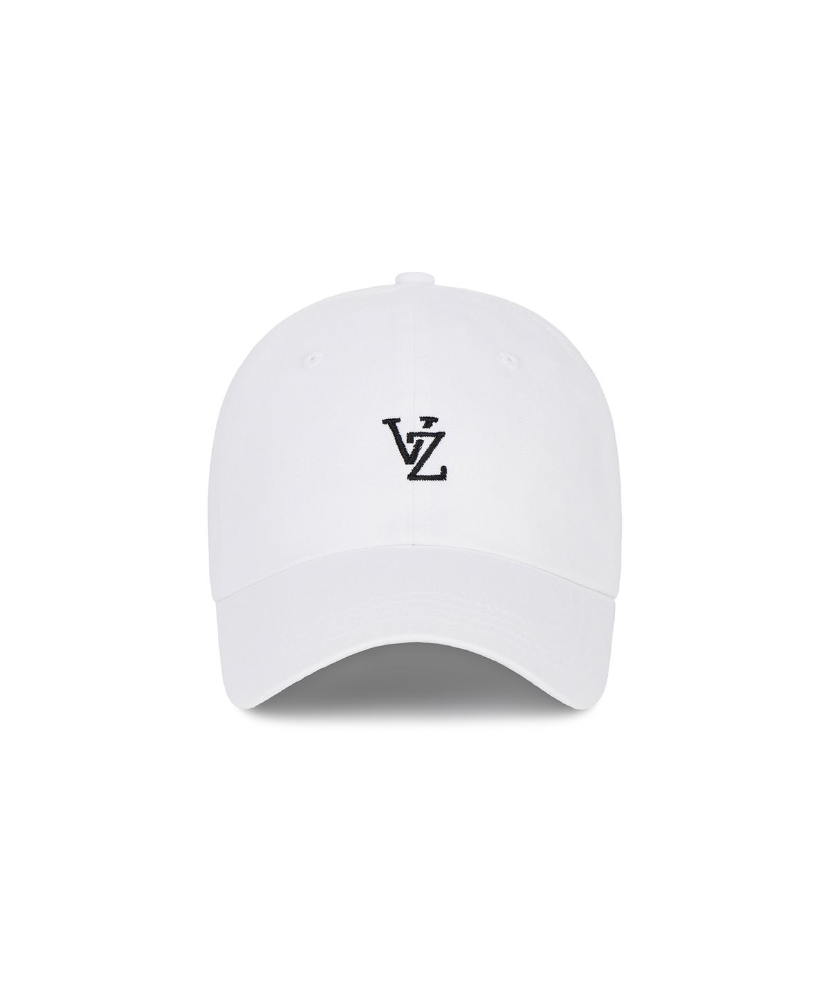 바잘(VARZAR) 모노그램 소프트 오버핏 볼캡 화이트
