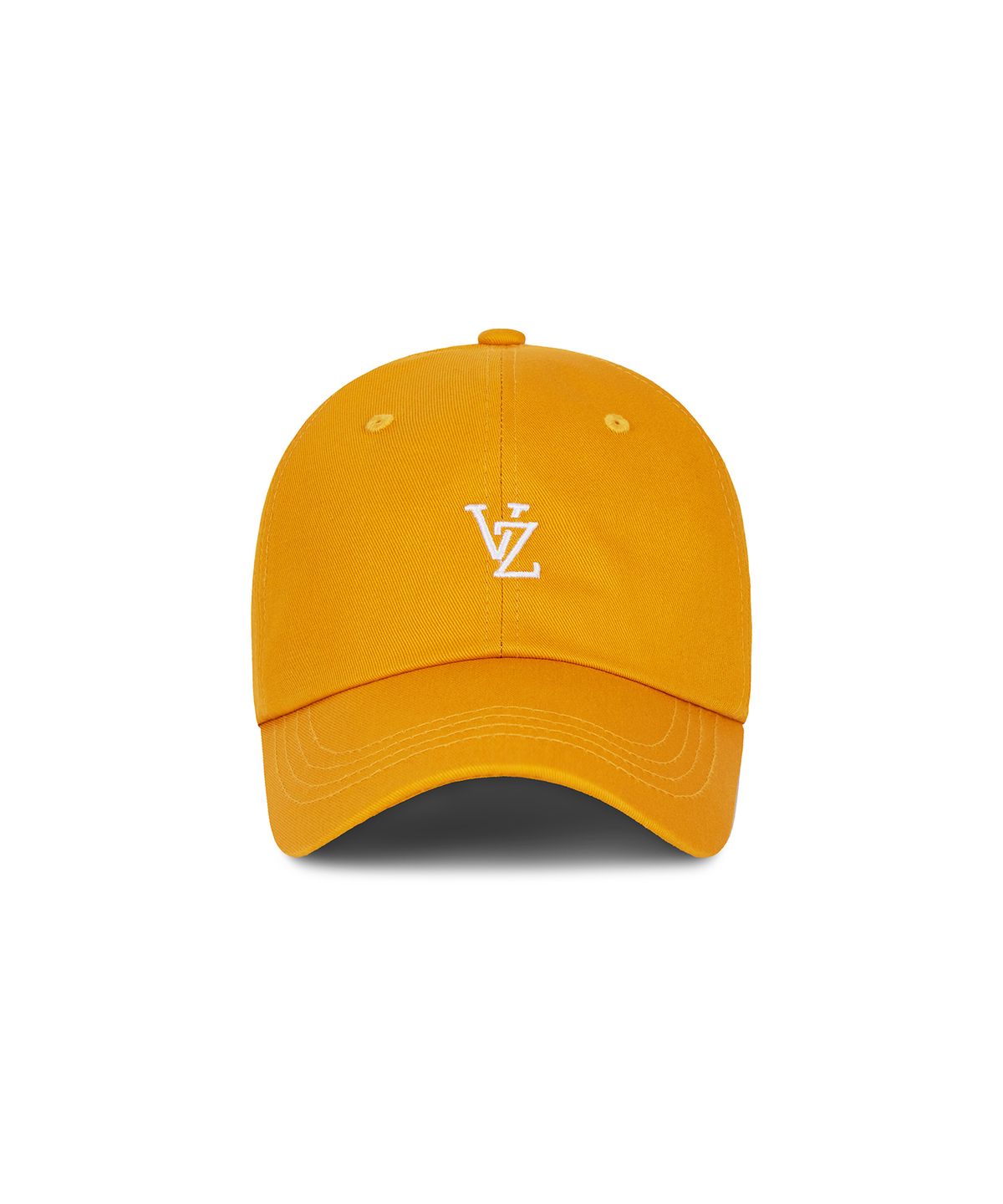 바잘(VARZAR) 모노그램 소프트 오버핏 볼캡 옐로우