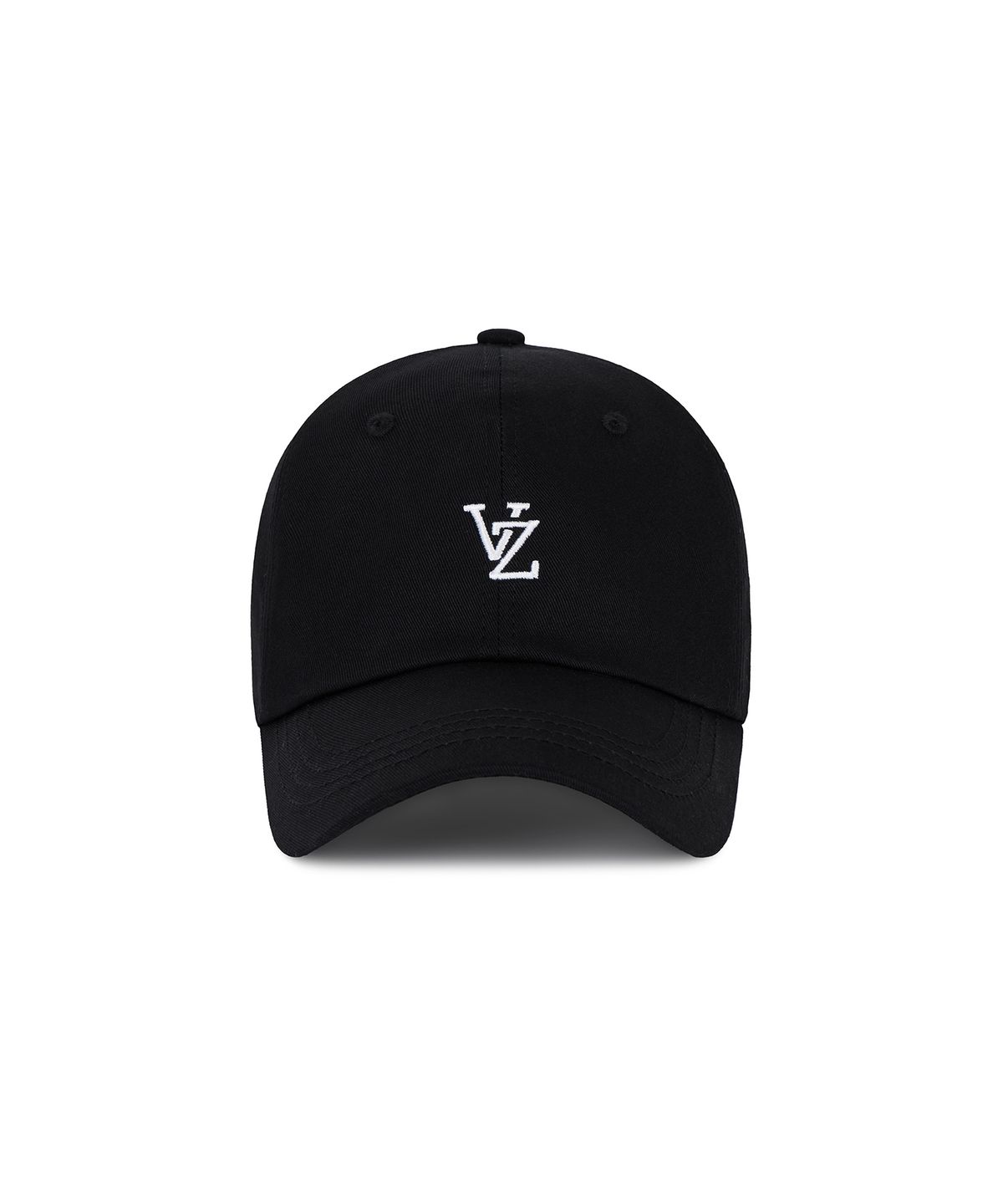 바잘(VARZAR) 모노그램 소프트 오버핏 볼캡 블랙