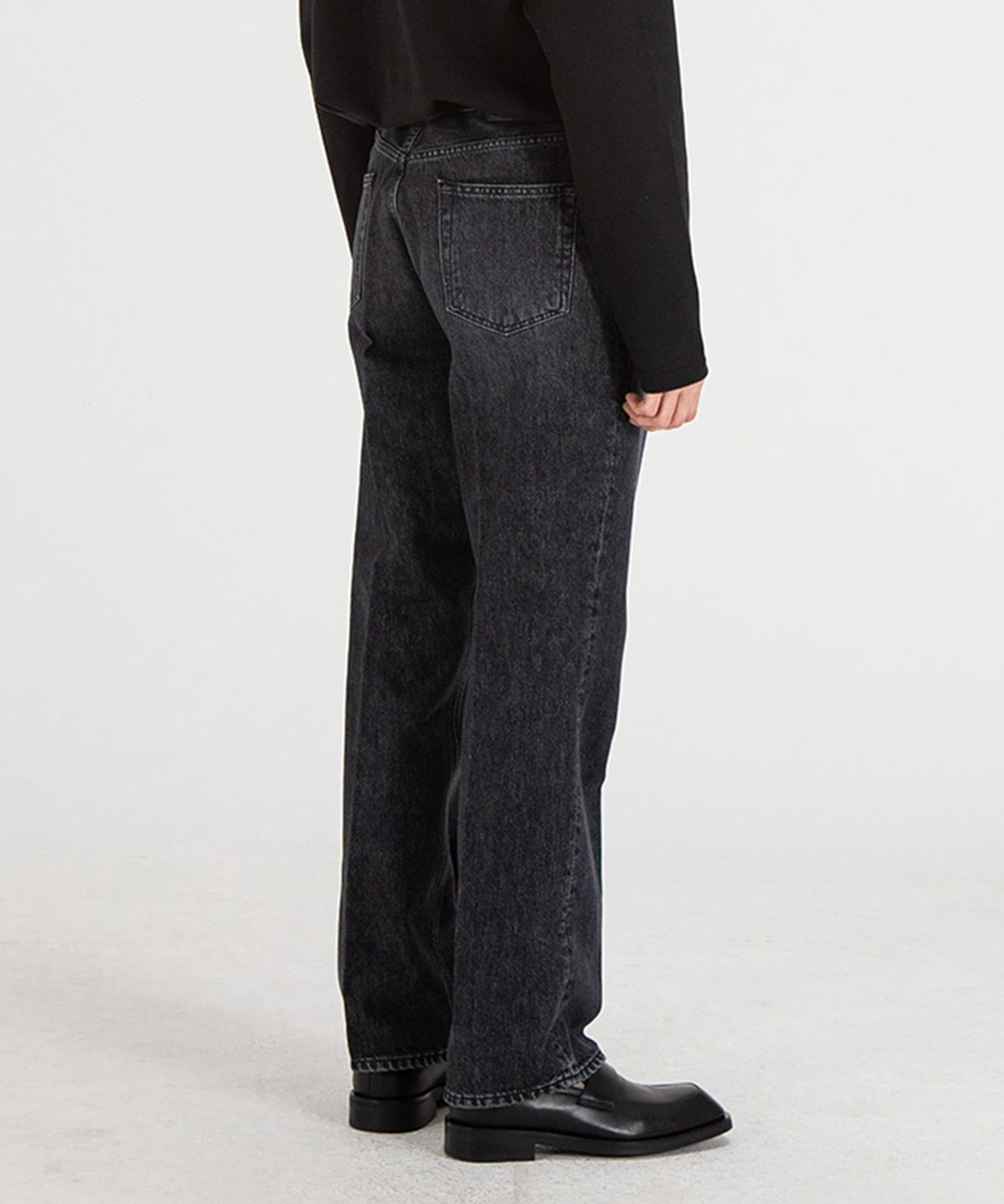 브랜디드(BRANDED) 51006 HISHITOMO COLLECTION BLACK JEANS [RELAX STRAIGHT]