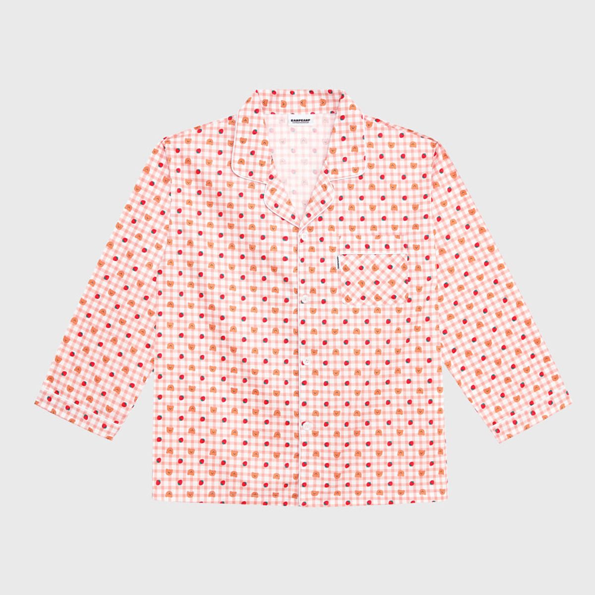 어프어프(EARPEARP) Dot strawberry check-pink(Pajamas)