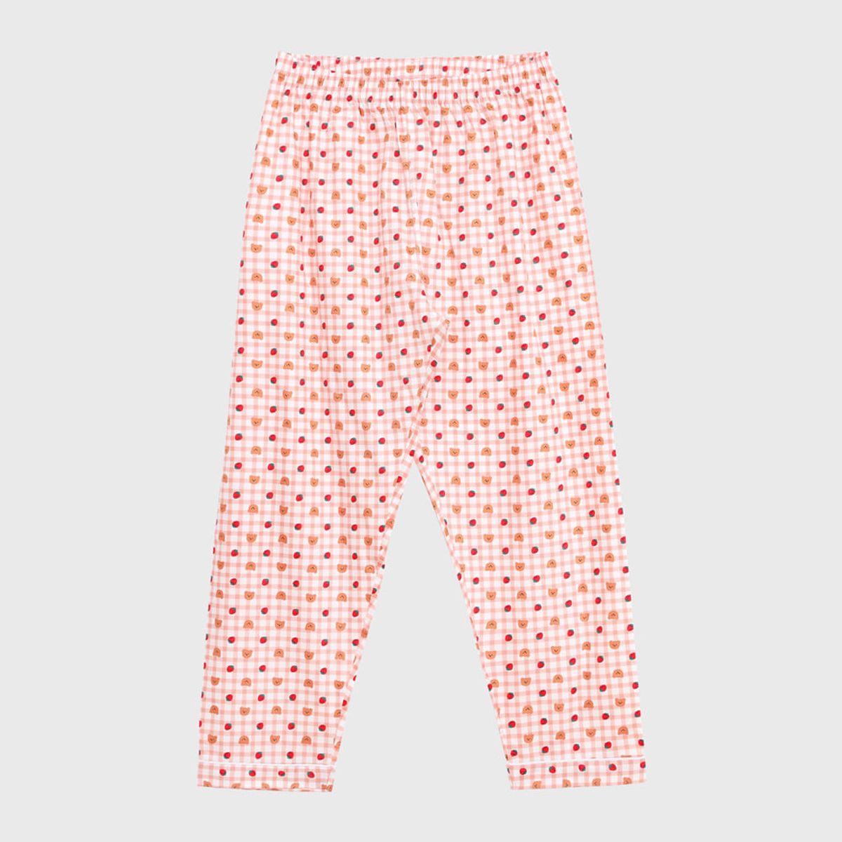 어프어프(EARPEARP) Dot strawberry check-pink(Pajamas)