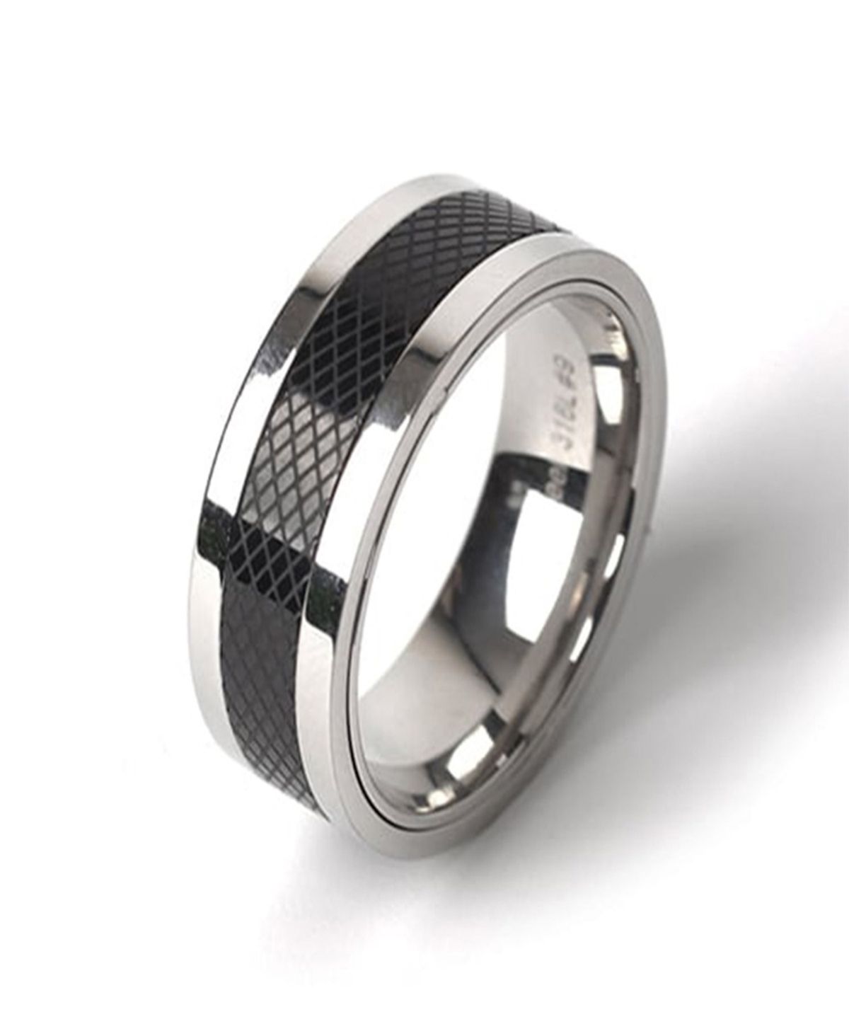 스칼렛또블랙(SCALETTOBLACK) SCB131 Black check ring