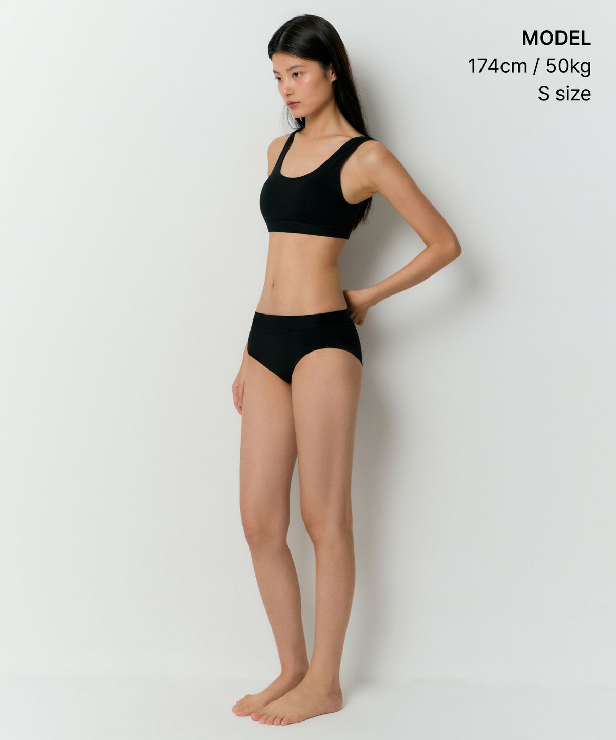 무신사 스탠다드 우먼(MUSINSA STANDARD WOMAN) 우먼즈 코튼 브라 탑 [블랙]