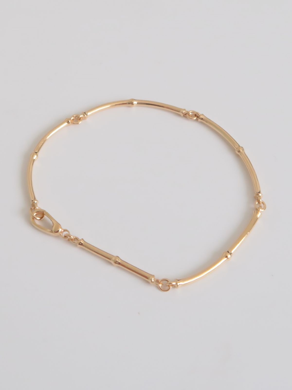 마호가니(MAHOGANI) GOLD BAMBOO CHAIN BRACELET
