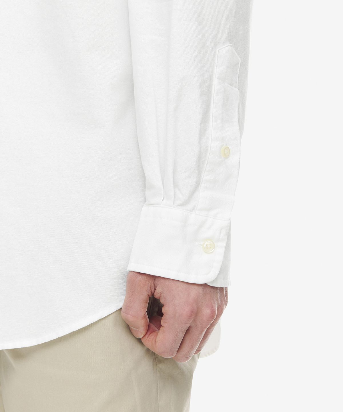 폴로 랄프 로렌(POLO RALPH LAUREN) 커스텀핏 옥스포드 셔츠 - 화이트