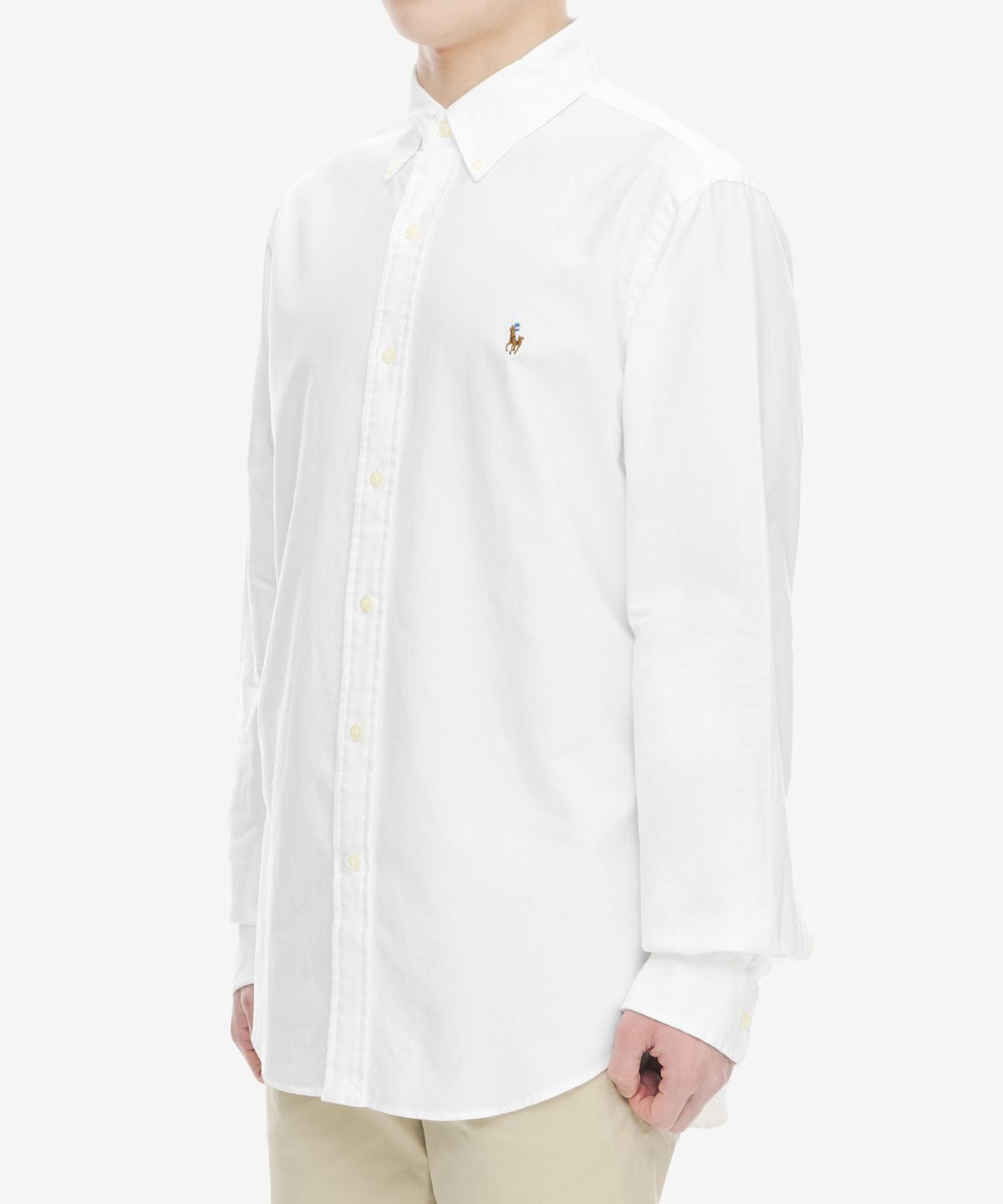 폴로 랄프 로렌(POLO RALPH LAUREN) 커스텀핏 옥스포드 셔츠 - 화이트