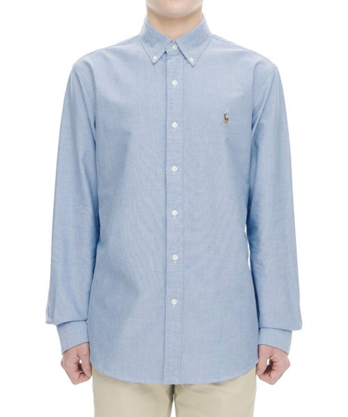 폴로 랄프 로렌(POLO RALPH LAUREN) 커스텀핏 옥스포드 셔츠 - 블루