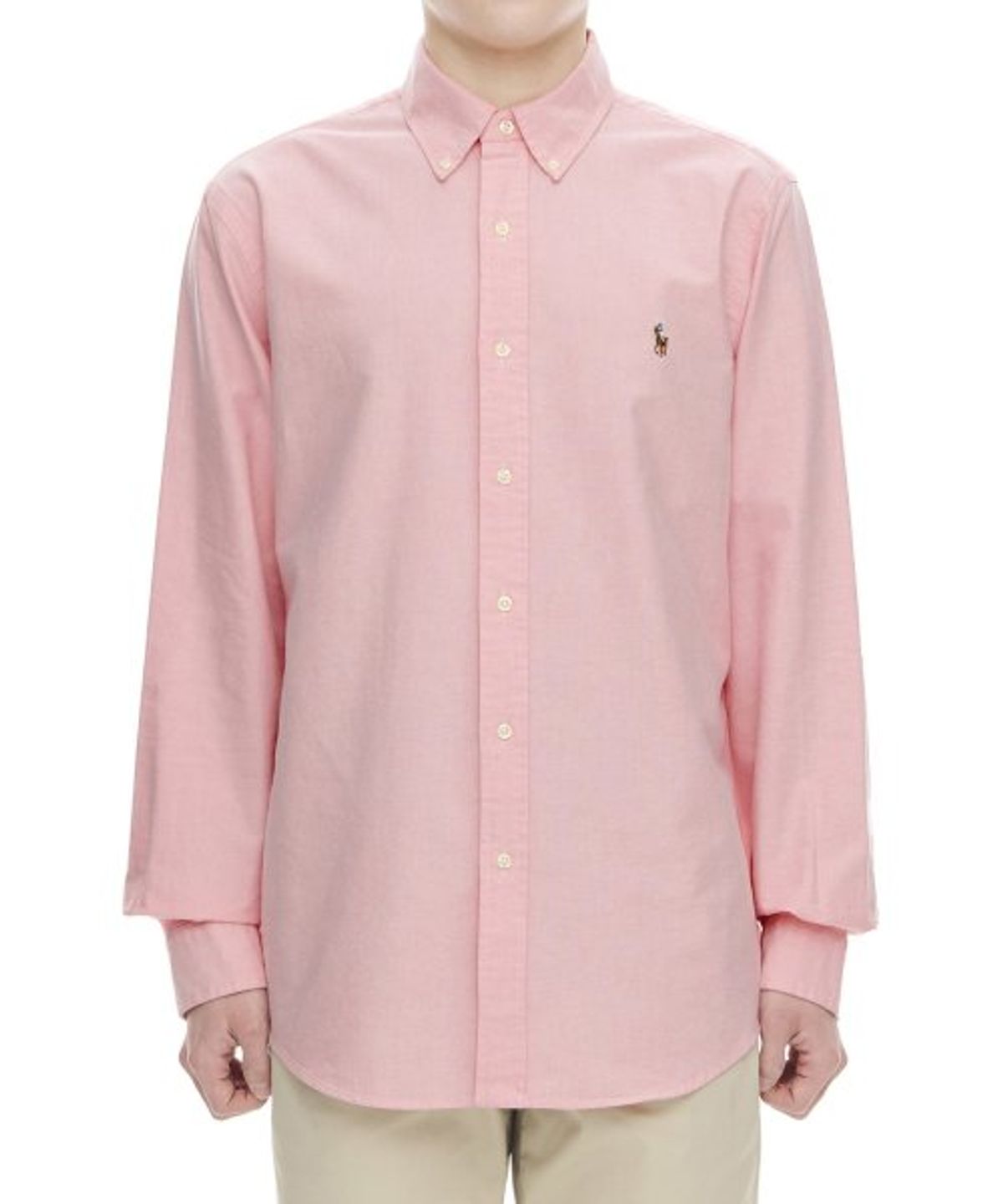 폴로 랄프 로렌(POLO RALPH LAUREN) 커스텀핏 옥스포드 셔츠 - 핑크