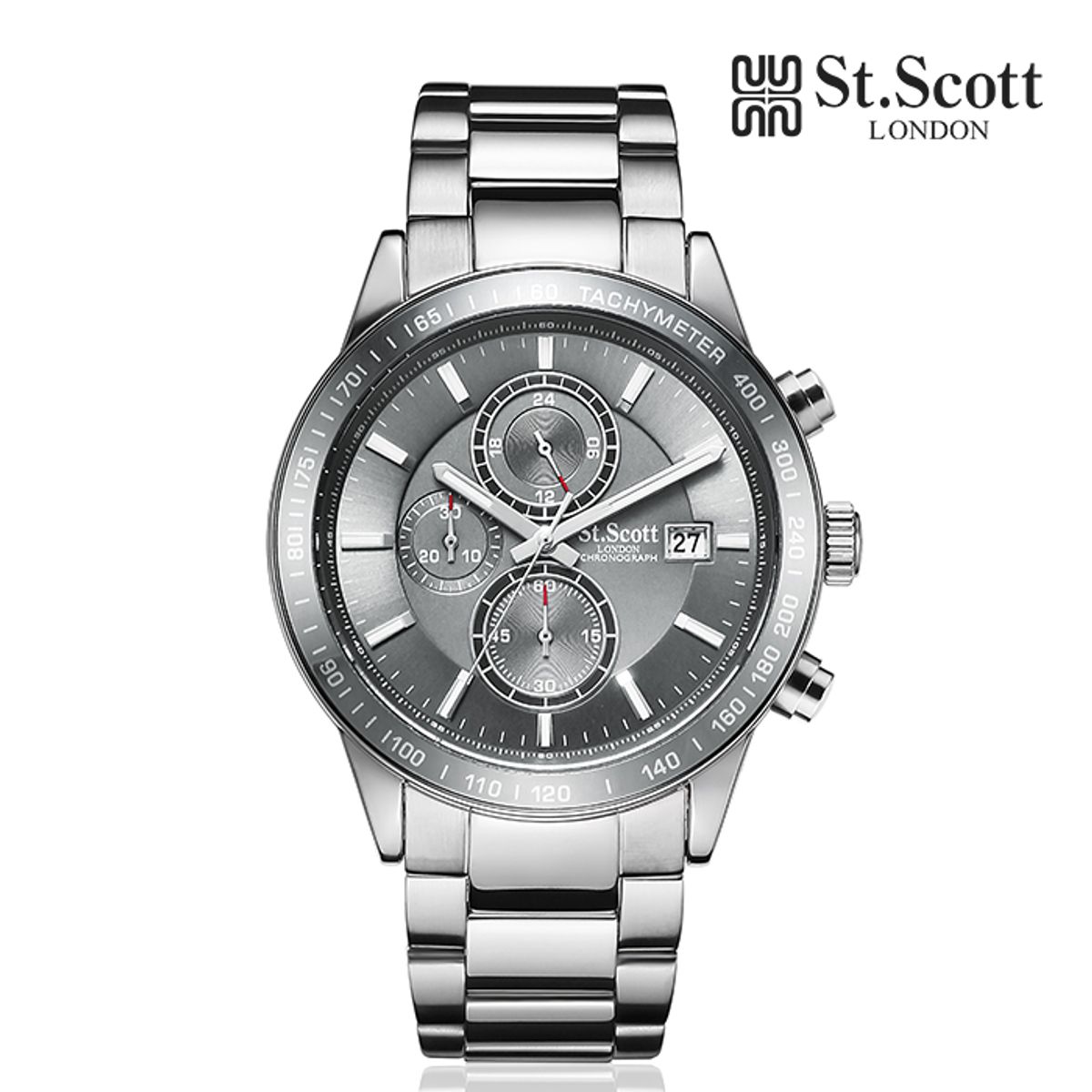 세인트스코트런던(ST.SCOTT LONDON) ST3055M 크로노그래프 남성 메탈시계