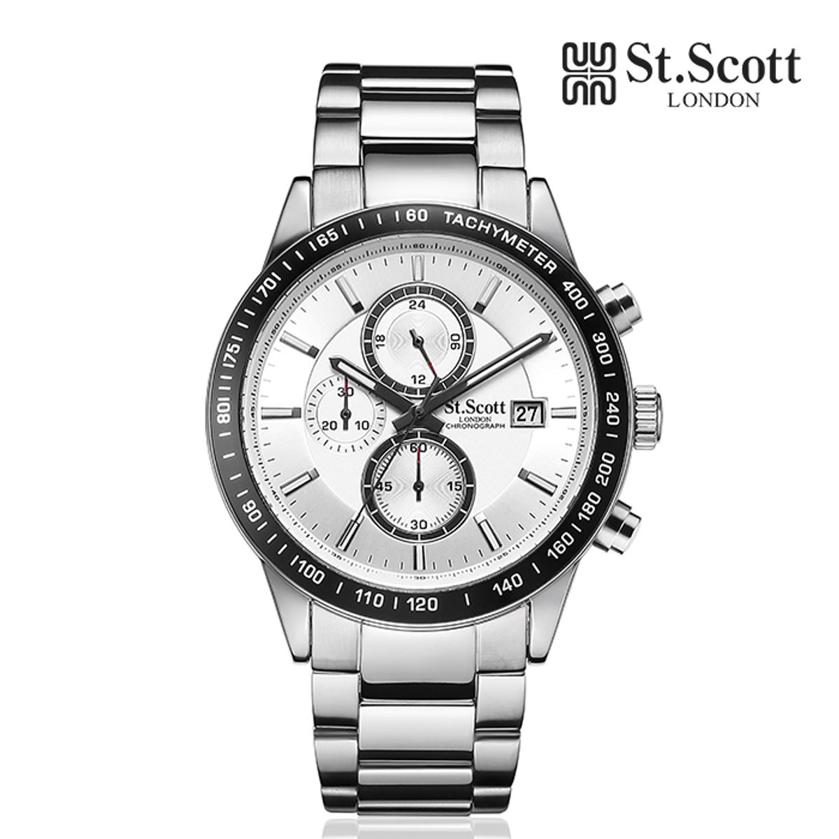 세인트스코트런던(ST.SCOTT LONDON) ST3055M 크로노그래프 남성 메탈시계