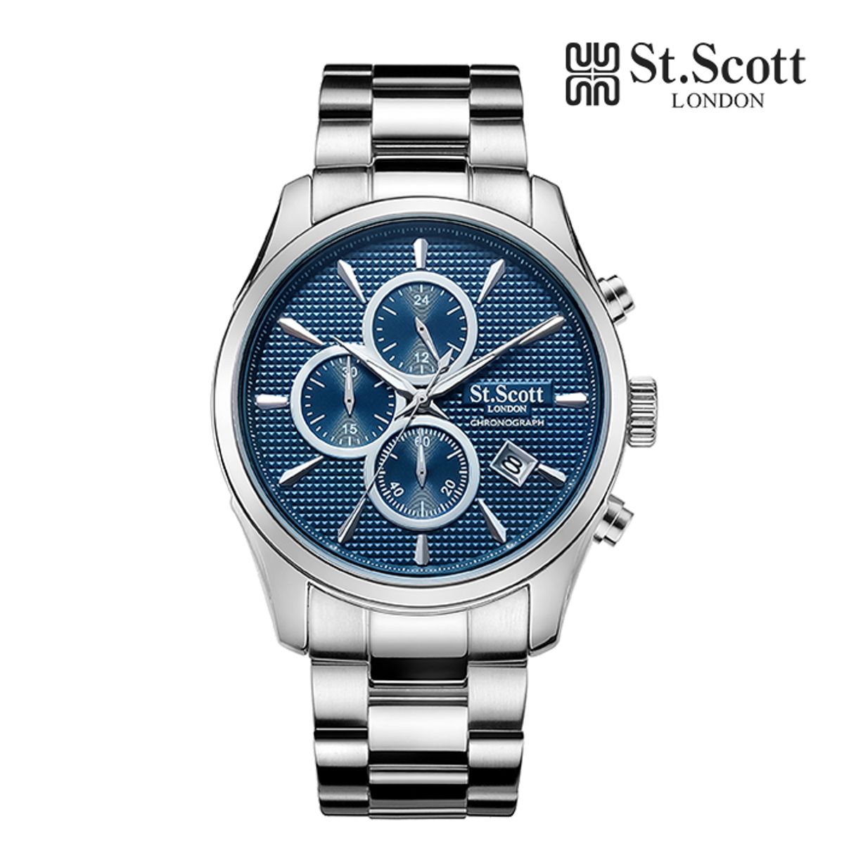 세인트스코트런던(ST.SCOTT LONDON) ST3054M 크로노그래프 남성 메탈시계