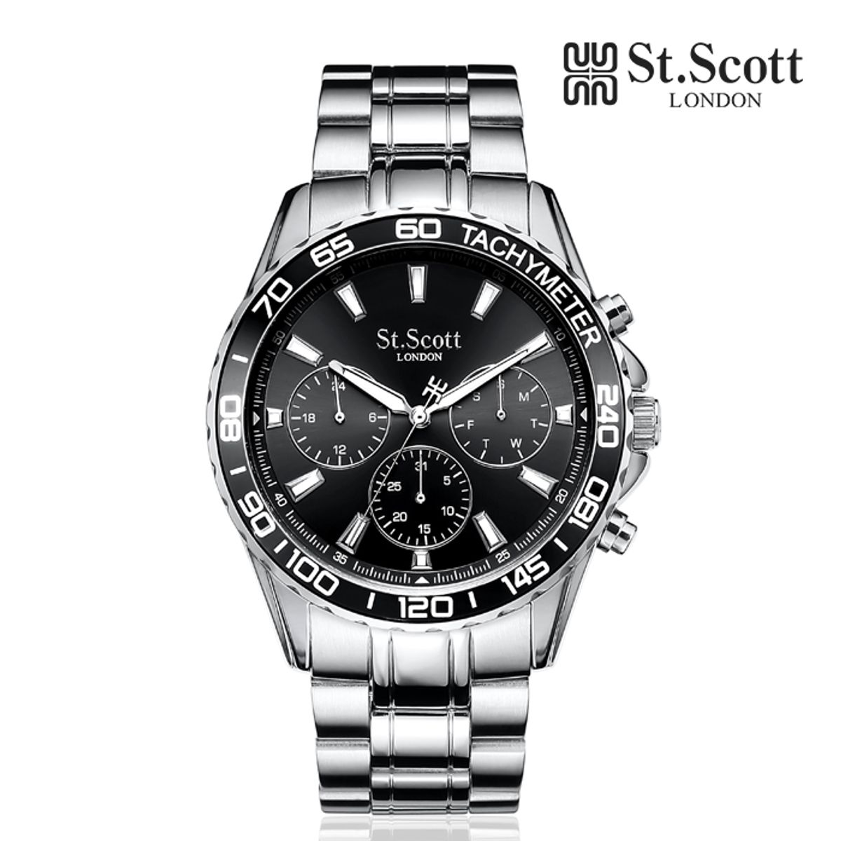 세인트스코트런던(ST.SCOTT LONDON) ST3058M 스타우트 멀티 남성 메탈 시계