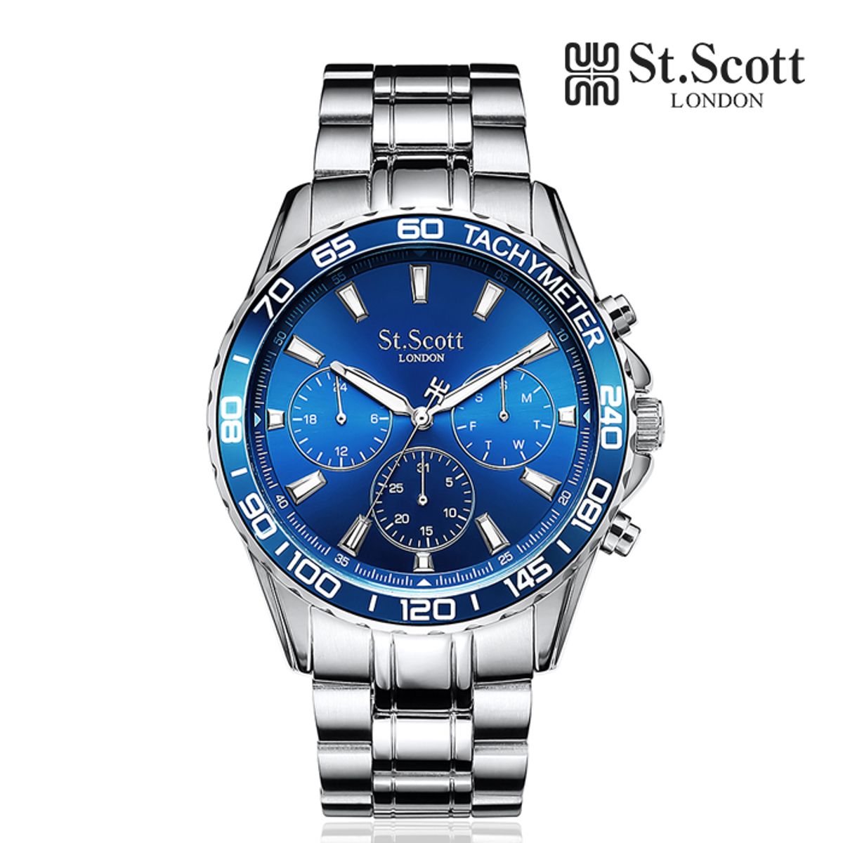 세인트스코트런던(ST.SCOTT LONDON) ST3058M 스타우트 멀티 남성 메탈 시계