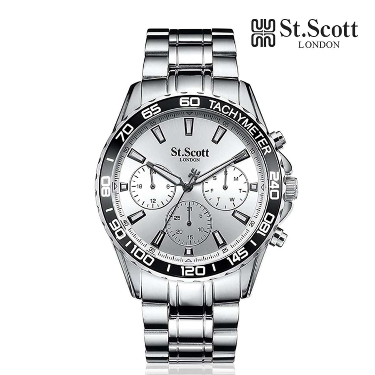 세인트스코트런던(ST.SCOTT LONDON) ST3058M 스타우트 멀티 남성 메탈 시계