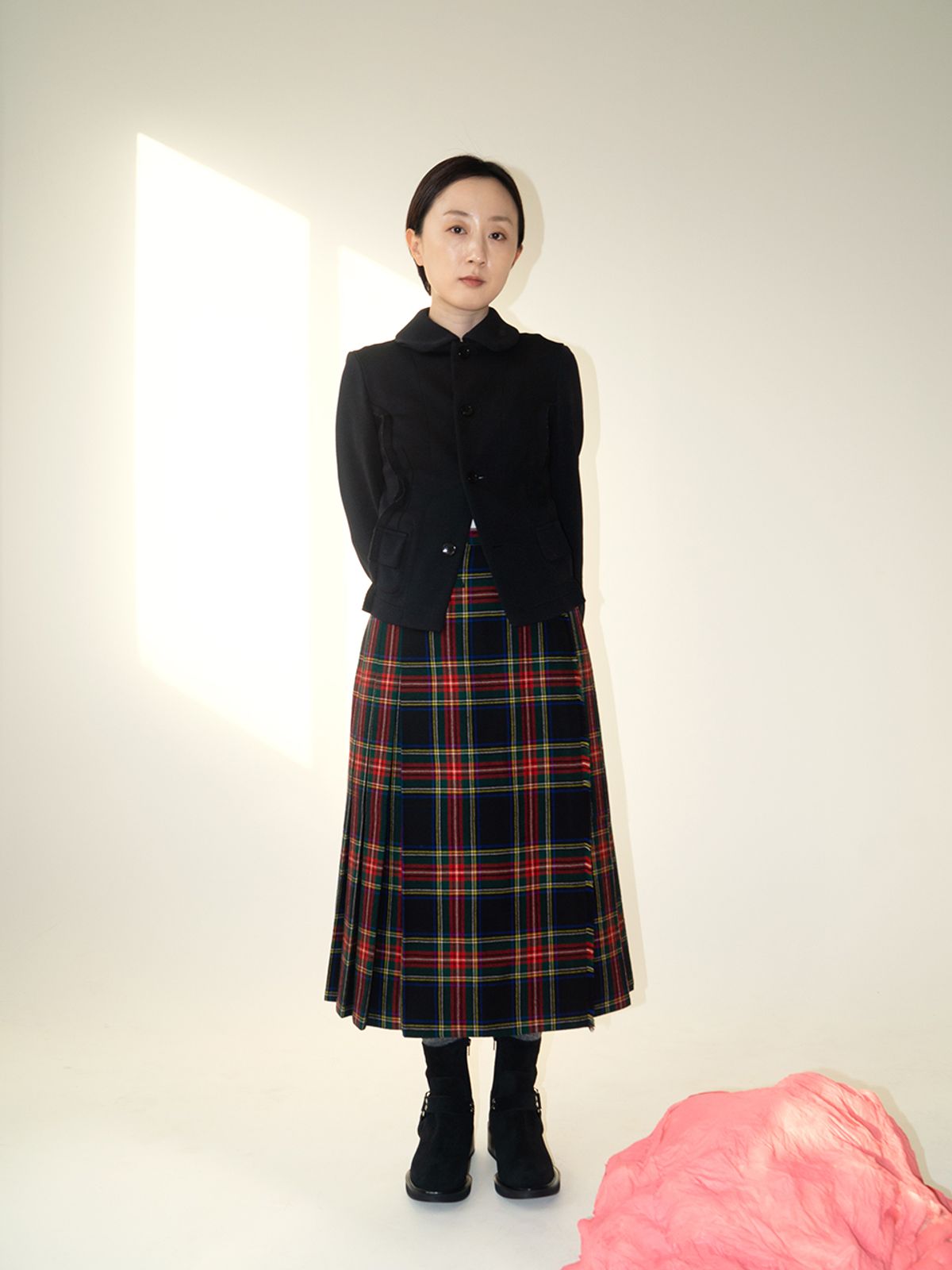 써클(CIRCLE) 아몬드 하네스 부츠 (딥 블랙)