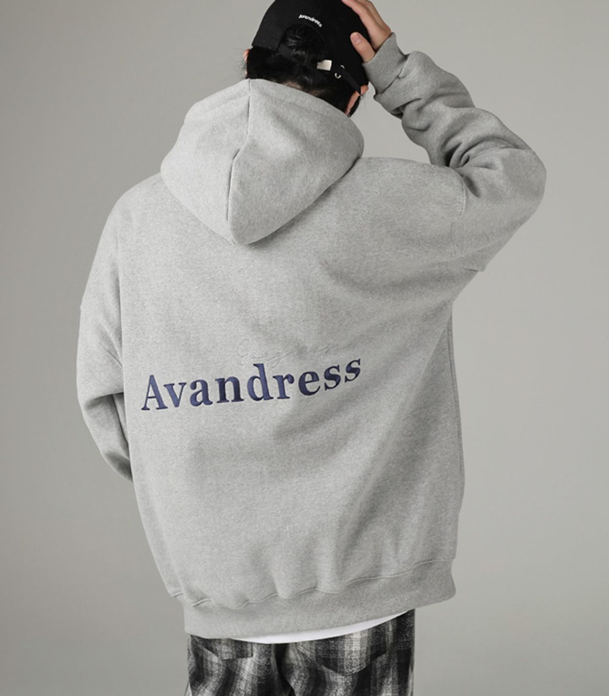 어반드레스(AVANDRESS) UNISEX OVERFIT G.G HOODIE - 3COL