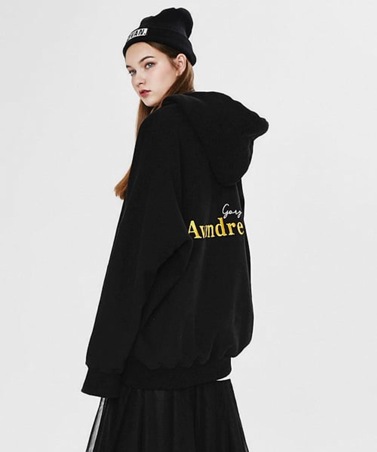 어반드레스(AVANDRESS) UNISEX OVERFIT G.G HOODIE - 3COL