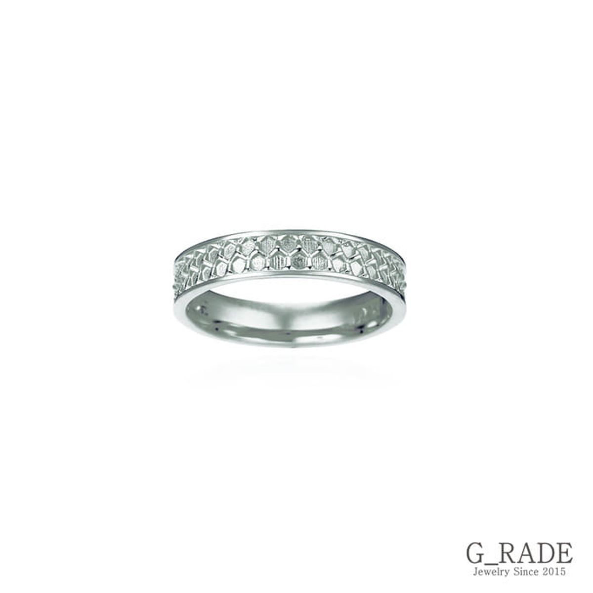 지레이드(G_RADE) Pattern Logo Layered Ring Plating Ver No.4