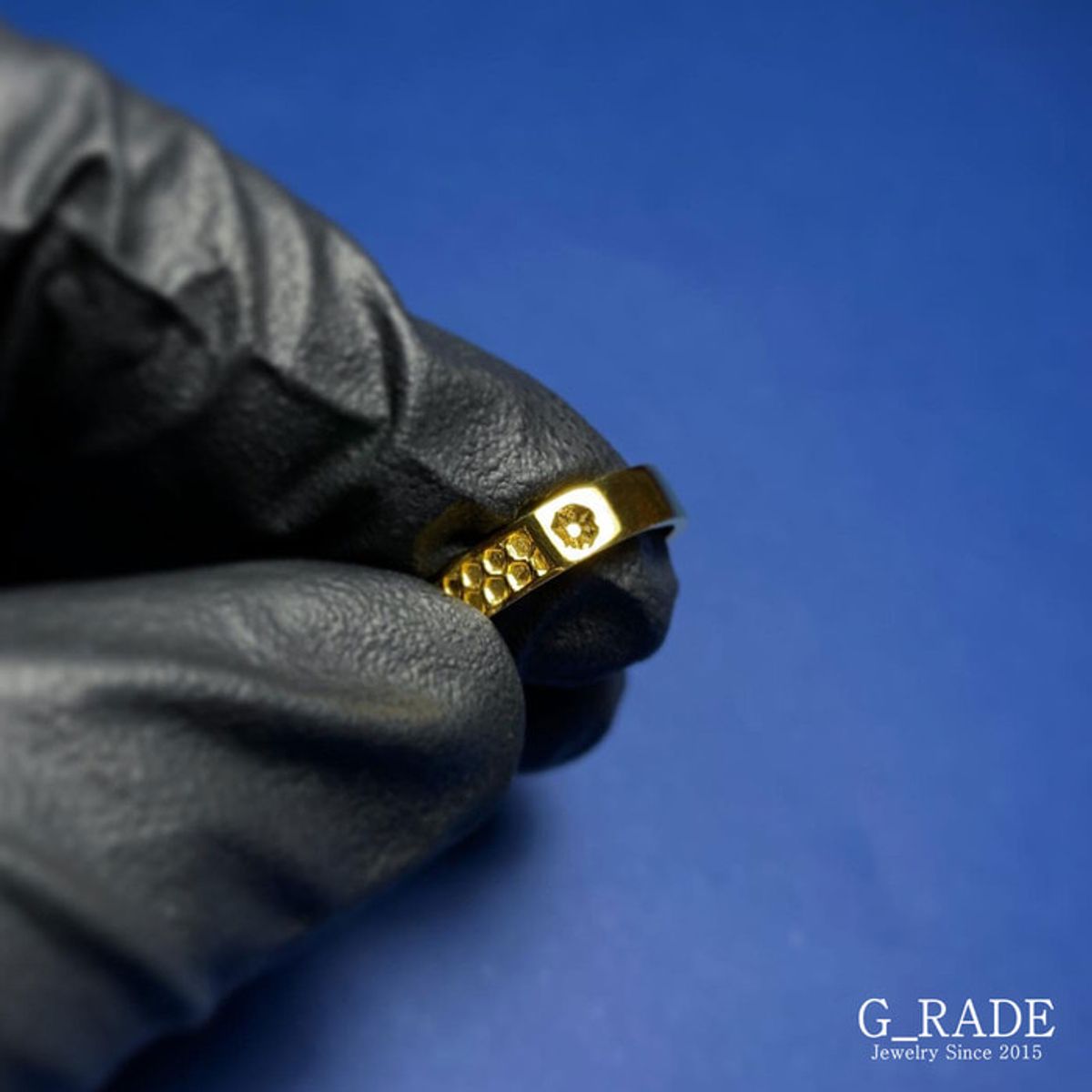 지레이드(G_RADE) Pattern Logo Layered Ring Plating Ver No.4
