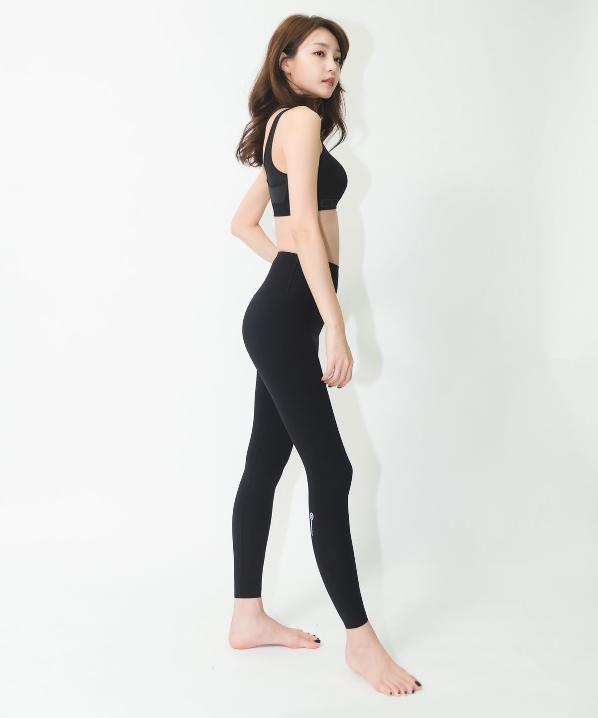 코랄리안(CORALIAN) 에션셜 9부 레깅스 블랙