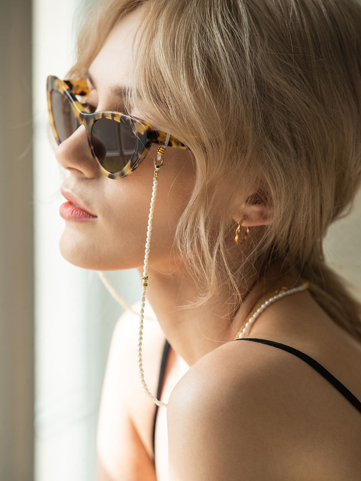 오키디루포(OCCHI DI LUPO) La perla Mask & Sunglasses Strap