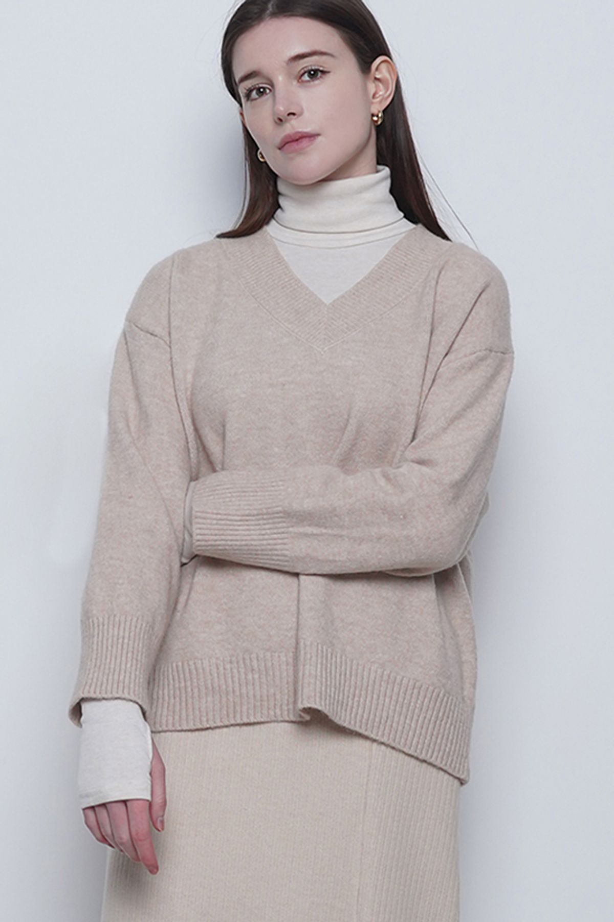 에이본(THE-ABON) W25 uni warm warmer pola tee ivory