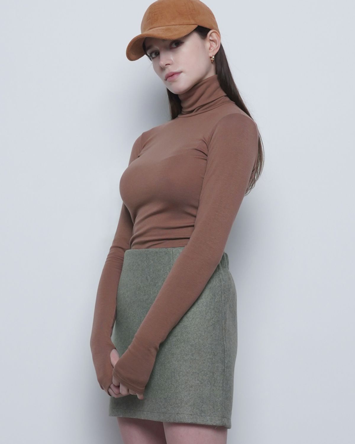 에이본(THE-ABON) W25 uni warm warmer pola tee brown