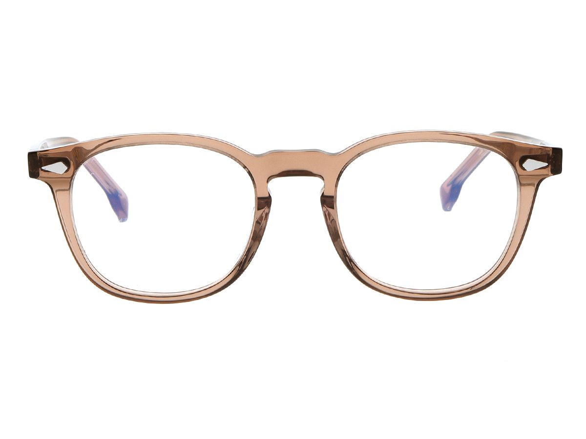 알로아이웨어(ALO EYEWEAR) [ALOXROUNZ] AR7002A C4 빈티지프레임 브라운 반투명 뿔테 안경