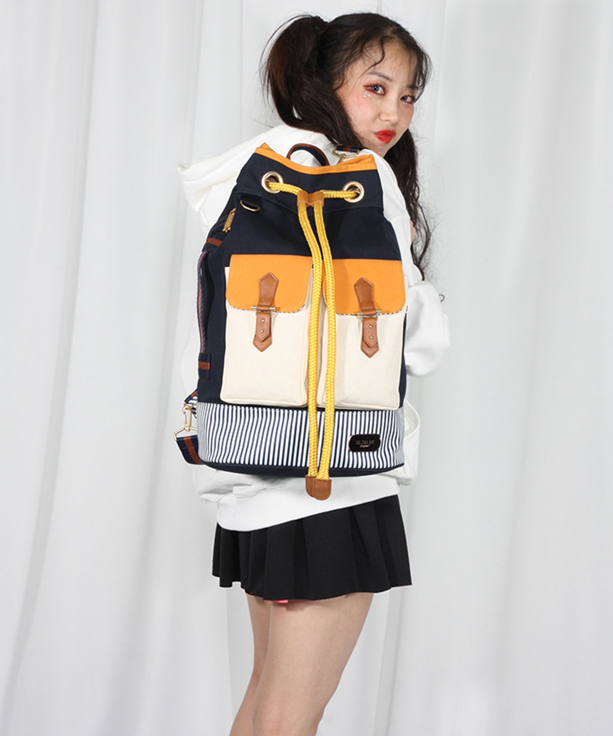 블라뱅(BLAHBANG) 더풀백 콤비네이션 (네이비) THE FULL BAG
