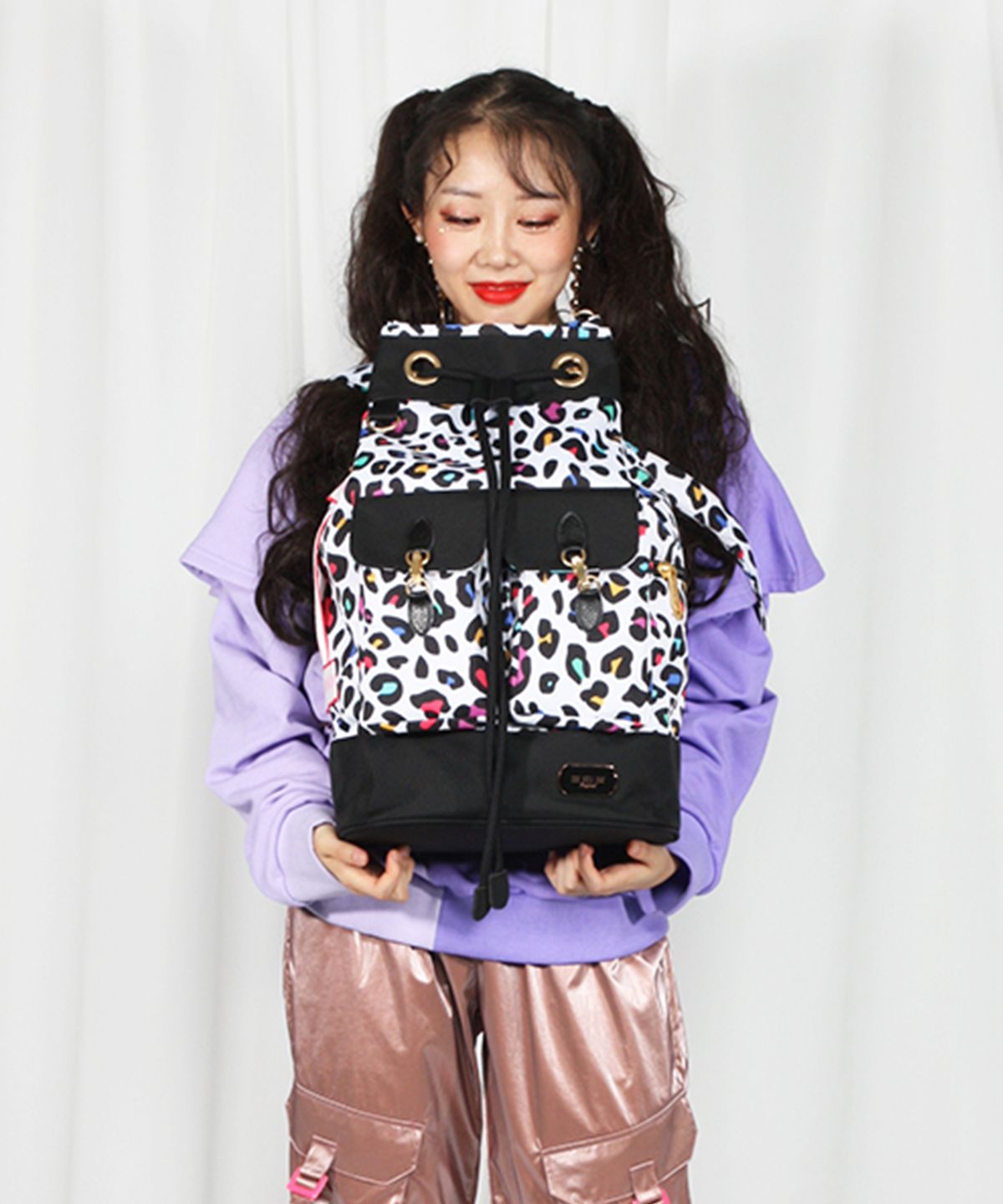 블라뱅(BLAHBANG) 더풀백 레오파드 (블랙) THE FULL BAG