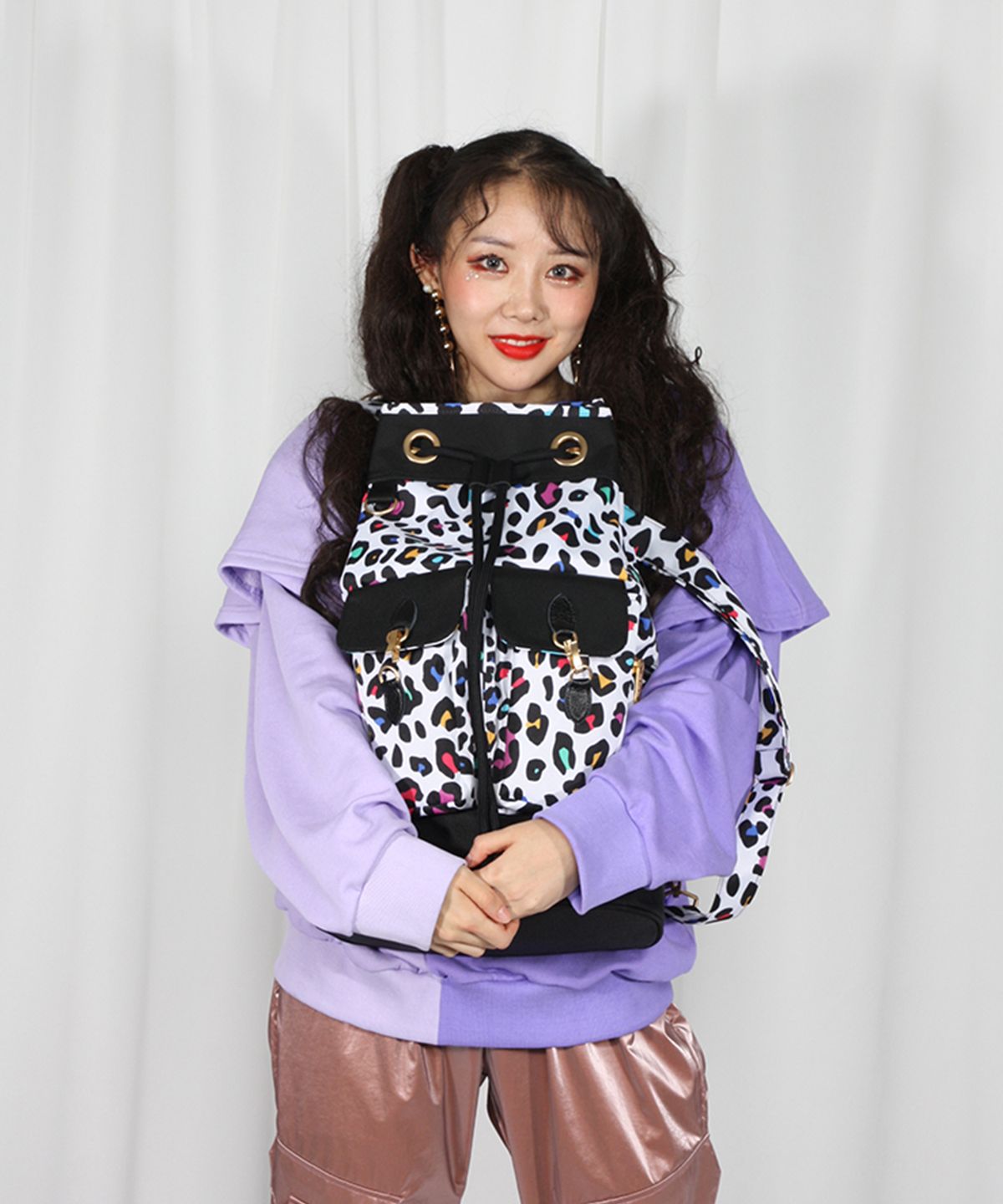 블라뱅(BLAHBANG) 더풀백 레오파드 (블랙) THE FULL BAG