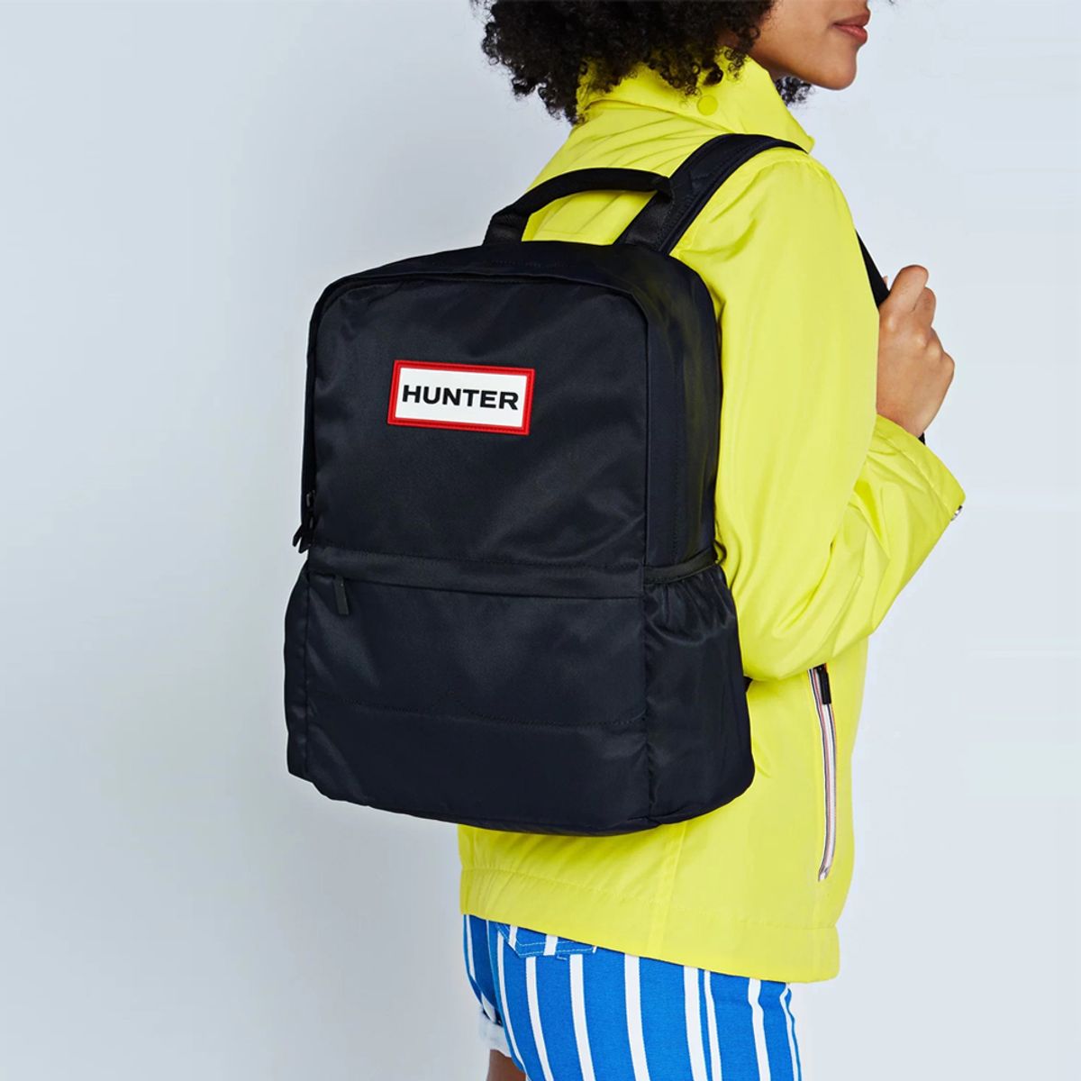 헌터(HUNTER) [UNISEX] 오리지날 나일론 미니 백팩 - 블랙 UBB5028KBMBLK