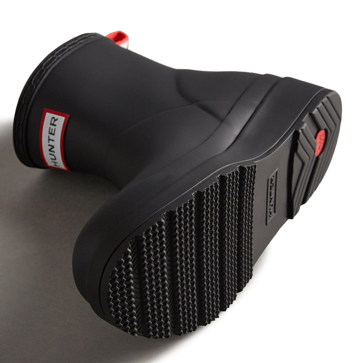 헌터(HUNTER) [WOMEN] 오리지날 플레이 숏 레인부츠 - 블랙 WFS2020RMABLK
