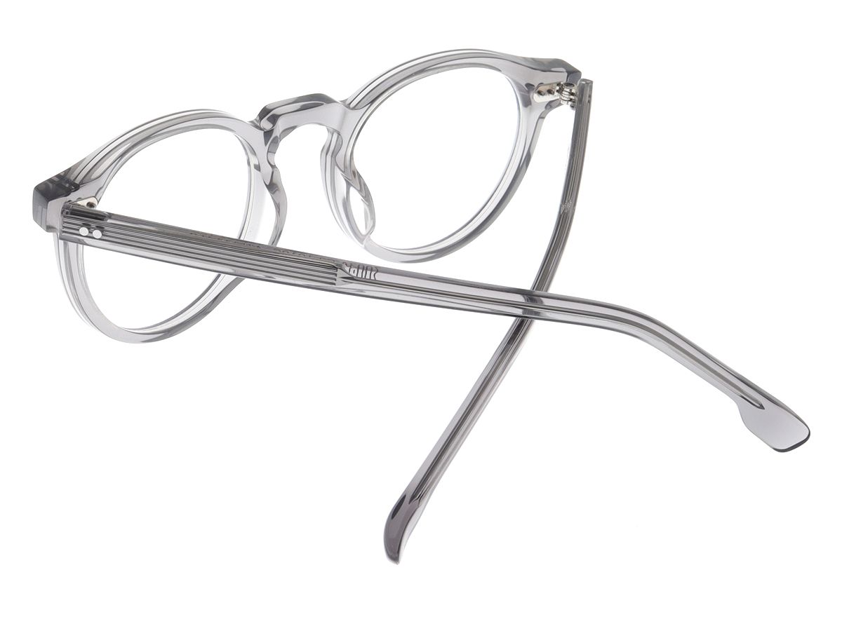 알로아이웨어(ALO EYEWEAR) [ALOXROUNZ] AR7003A C2 빈티지 프레임 라운드 투명 그레이 뿔테 안경