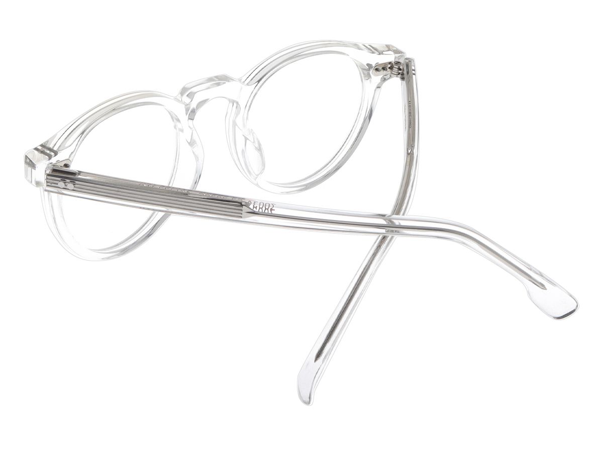 알로아이웨어(ALO EYEWEAR) [ALOXROUNZ] AR7003A C3 빈티지 프레임 라운드 클리어 투명 뿔테 안경