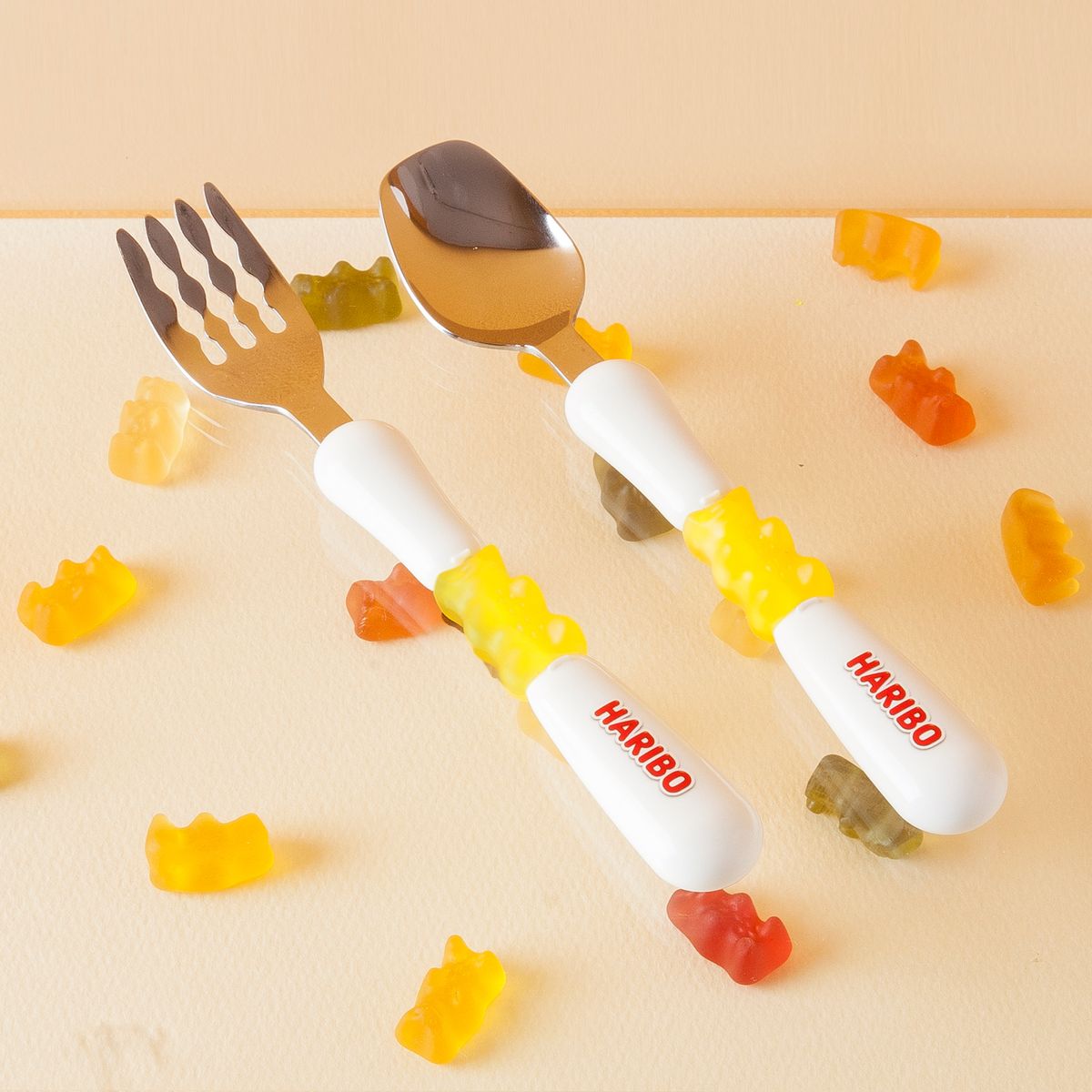 하리보(HARIBO) [SET] 골드베렌 스푼 2P · 포크 2P