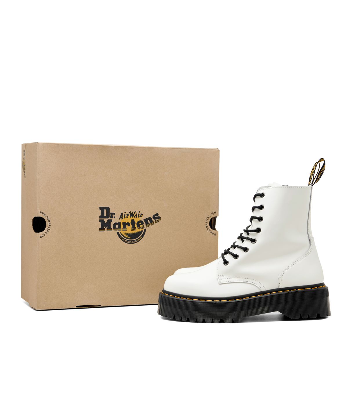닥터마틴(DR.MARTENS) 제이든 화이트 폴리시드 스무스 / 15265100