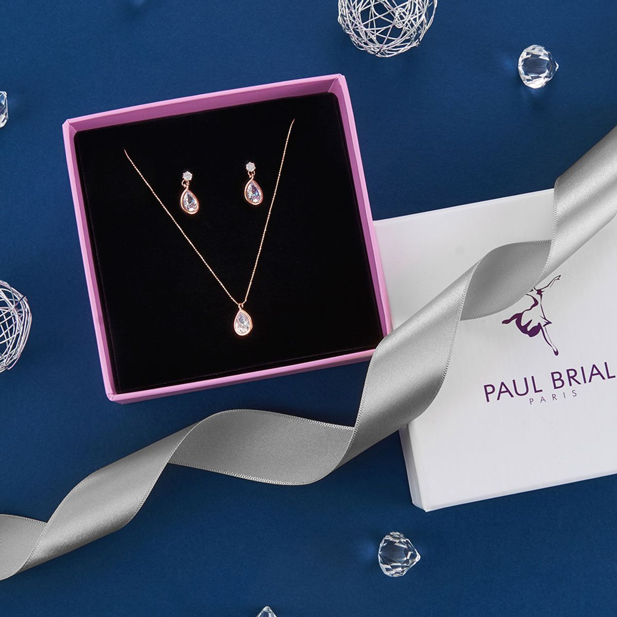 폴브리알(PAUL BRIAL) 심플 물방울 SET PYSS0106_PG