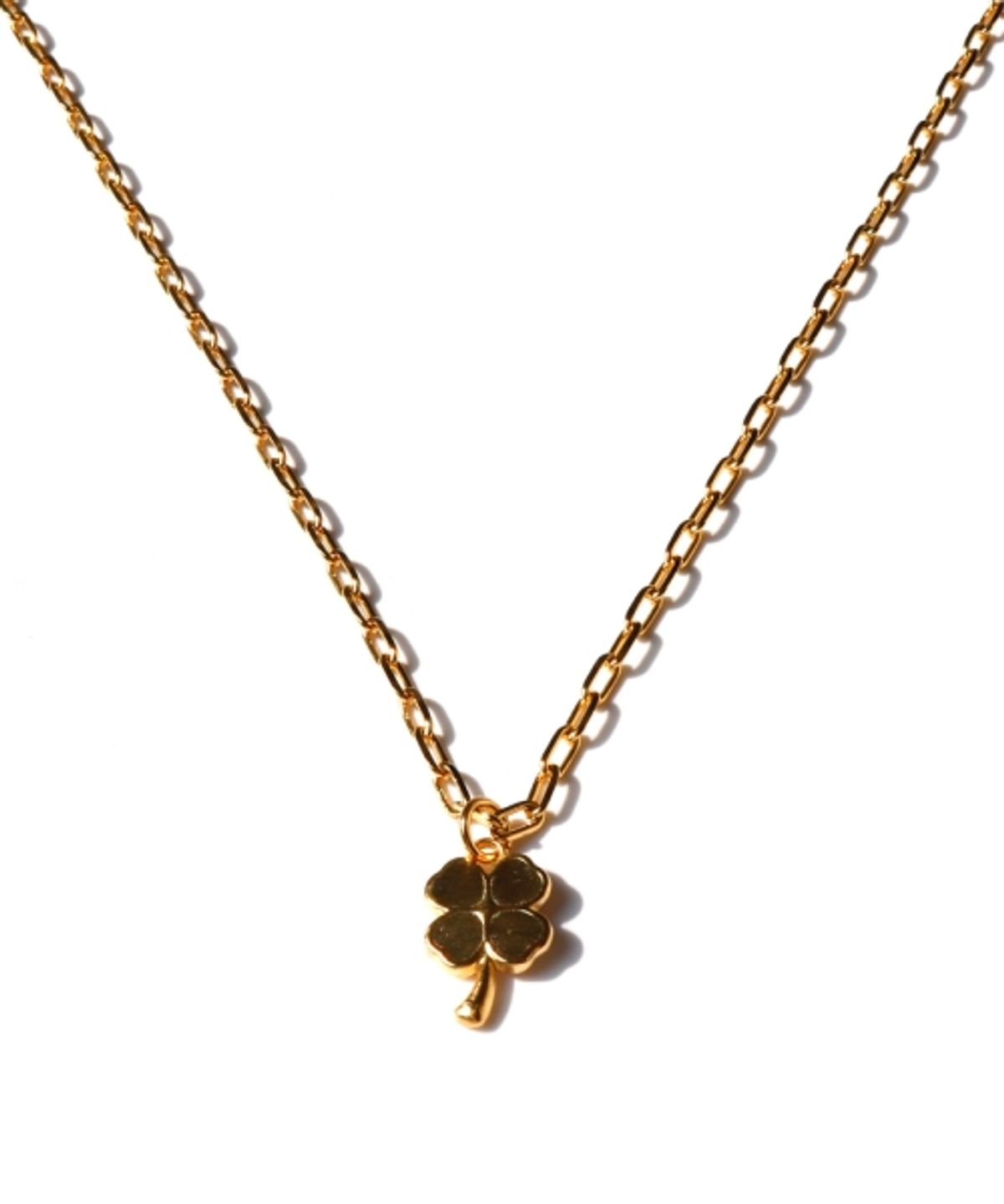 봉보(BONBEAU) Antique clover pendant chain Necklace 앤틱 클로버 팬던트 포인트 체인 목걸이