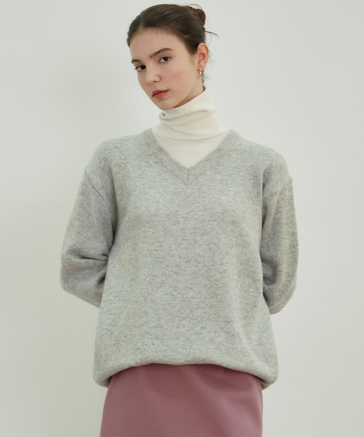 닉앤니콜(NICK&NICOLE) [ESSENTIAL] CLASSICAL SOFT V SWEATER_10 COLOR