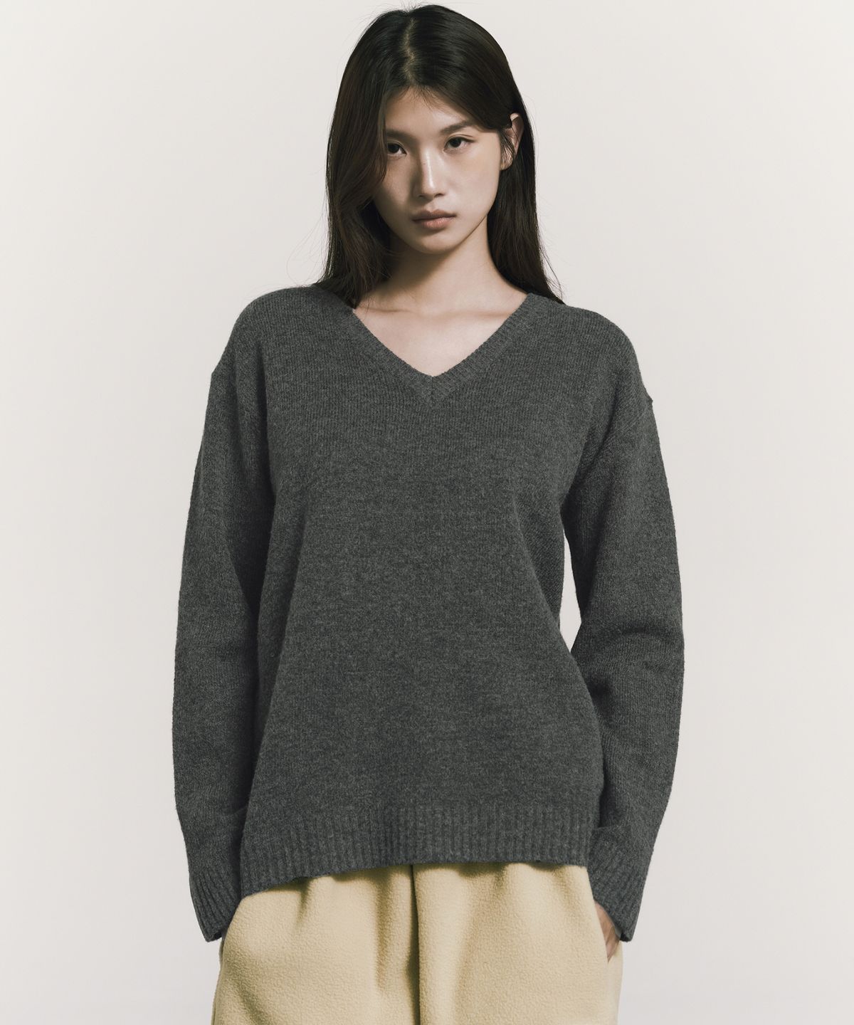닉앤니콜(NICK&NICOLE) [ESSENTIAL] CLASSICAL SOFT V SWEATER_10 COLOR