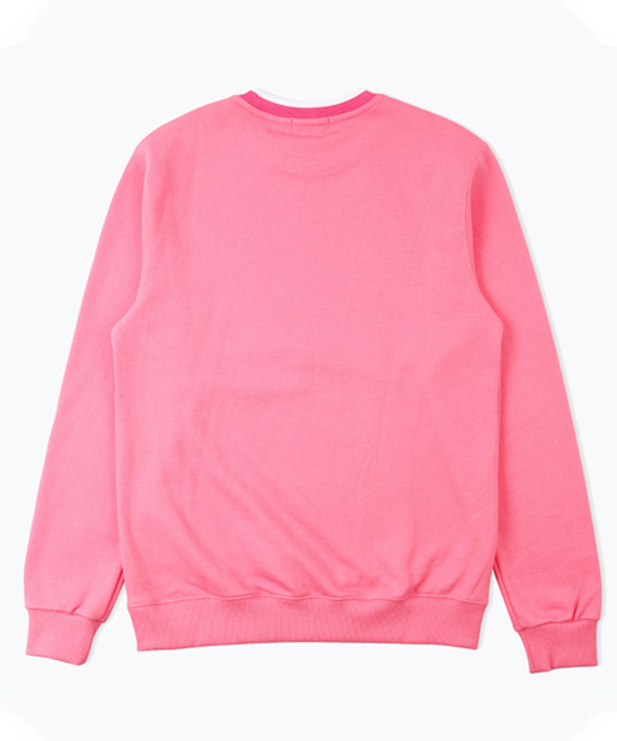 셔터(SHUTTER) NECK STRIPE SWEAT SHIRTS (PINK)